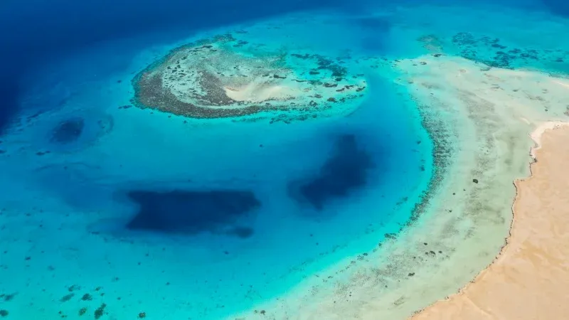 Island in the red sea