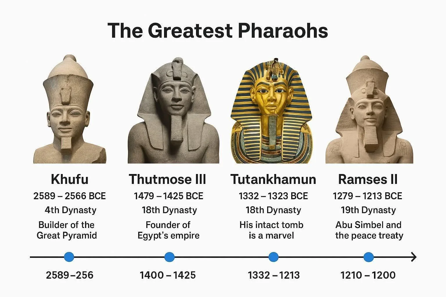 The Greatest Pharaohs of Ancient Egypt